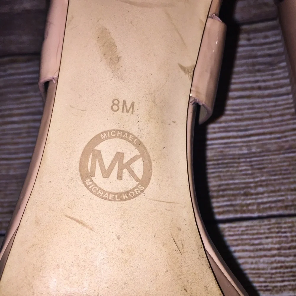 MICHAEL Michael Kors Claudia Nude Heels Size 8
